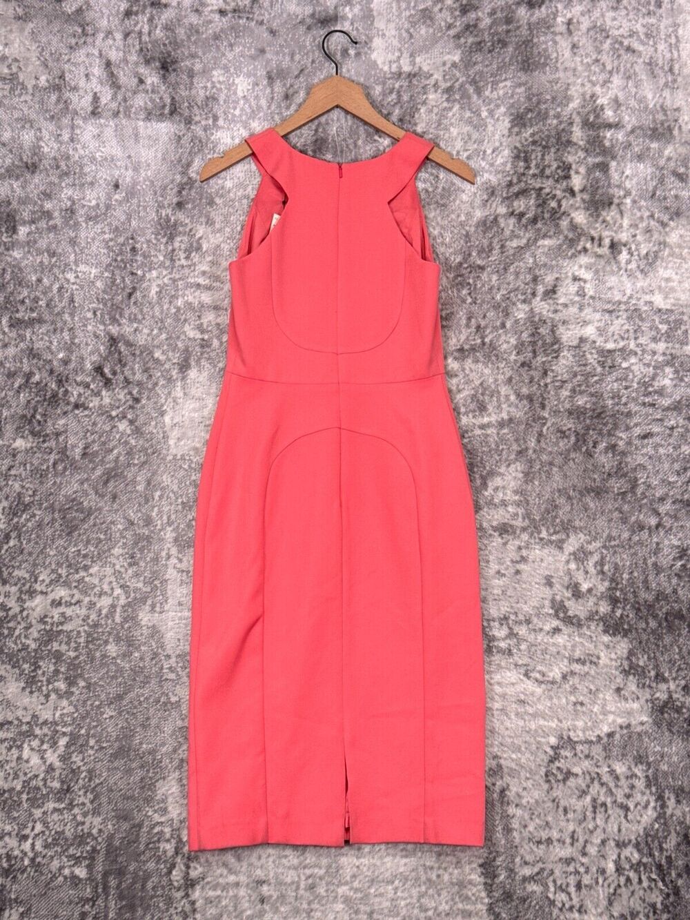 New Black Halo Dress 4 Womens Pink Paneled Sheath Sleeveless Pencil